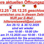 Oeffnungszeiten Weihnachten2022